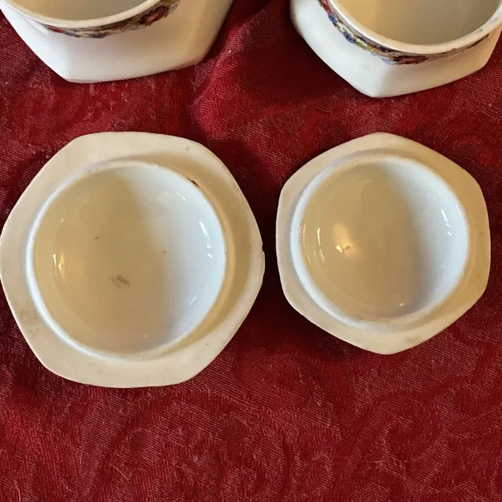 2 Vintage Porcelain Dresser jars